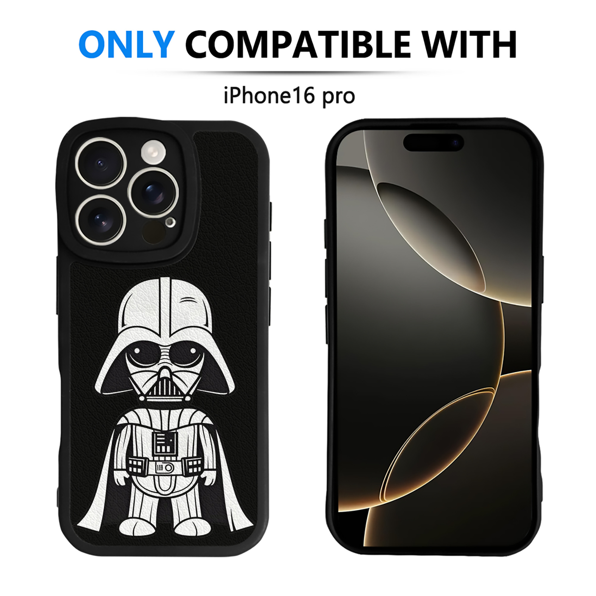 （画像用） スター・ウォーズ Star Wars 【iPhone 16シリーズ対応】シリコンスマホケース（レザー調） 材質：シリコン